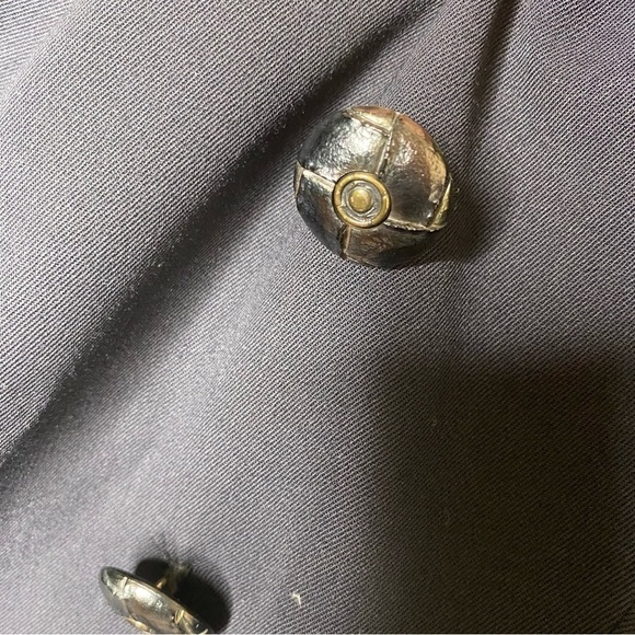 Trelise Cooper Designer Black Button Wool Blazer Size 6 - Picture 14 of 15